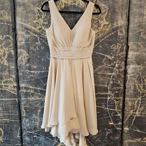 Wedding Dress Lavetir Women Dress Champagne Bridesmaid V- Neck Cocktail Evening